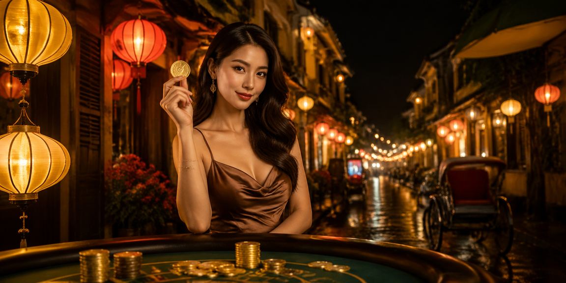 Khung cảnh quán cà phê Hà Nội với người dùng đang xem kết quả xổ số và betting